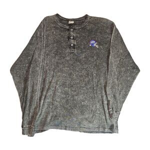 Vtg NY Giants Stadium Club Long Sleeve Heavy Weight Mens Shirt Size S Chalk Line